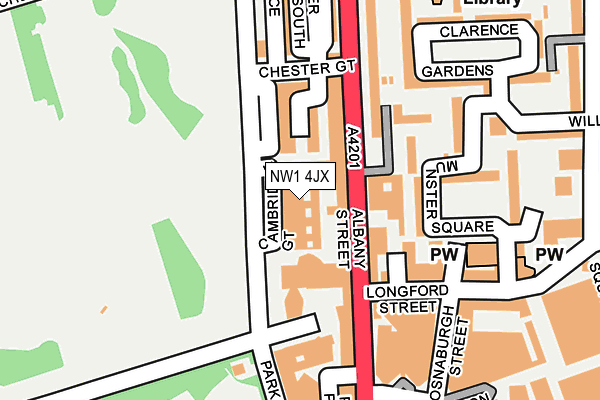NW1 4JX map - OS OpenMap – Local (Ordnance Survey) NW1 4JX map - OS OpenMap – Local (Ordnance Survey)