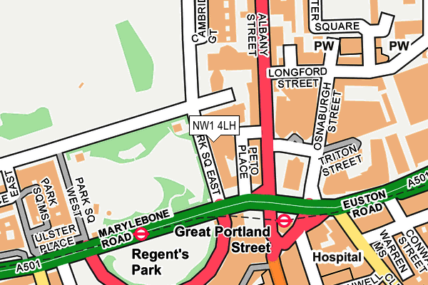 NW1 4LH map - OS OpenMap – Local (Ordnance Survey) NW1 4LH map - OS OpenMap – Local (Ordnance Survey)