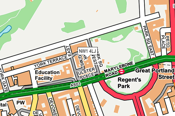 NW1 4LJ map - OS OpenMap – Local (Ordnance Survey)