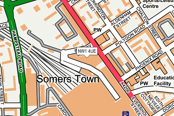 NW1 4UE map - OS OpenMap – Local (Ordnance Survey) NW1 4UE map - OS OpenMap – Local (Ordnance Survey)