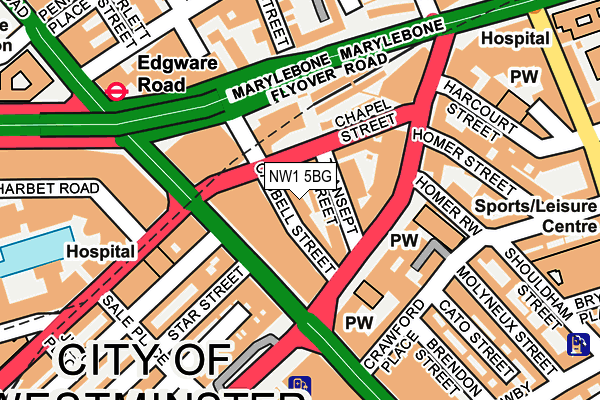NW1 5BG map - OS OpenMap – Local (Ordnance Survey)