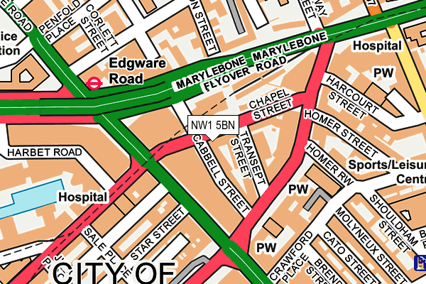 NW1 5BN map - OS OpenMap – Local (Ordnance Survey)
