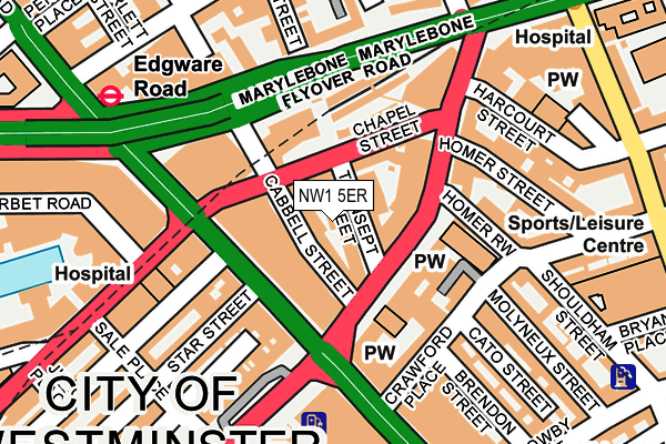 NW1 5ER map - OS OpenMap – Local (Ordnance Survey)