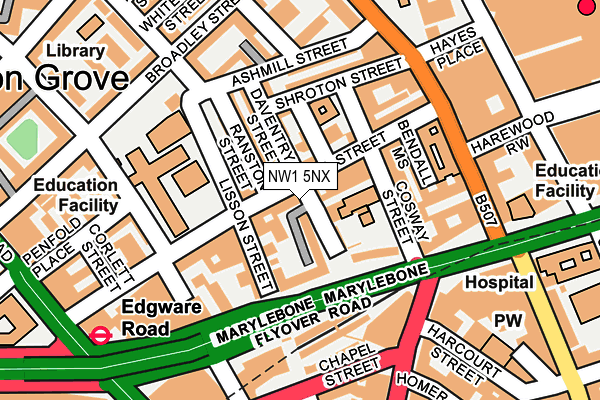 NW1 5NX map - OS OpenMap – Local (Ordnance Survey) NW1 5NX map - OS OpenMap – Local (Ordnance Survey)
