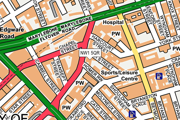 NW1 5QR map - OS OpenMap – Local (Ordnance Survey) NW1 5QR map - OS OpenMap – Local (Ordnance Survey)