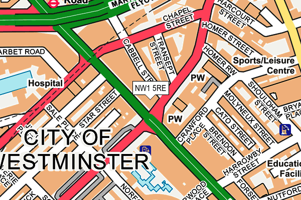 NW1 5RE map - OS OpenMap – Local (Ordnance Survey) NW1 5RE map - OS OpenMap – Local (Ordnance Survey)