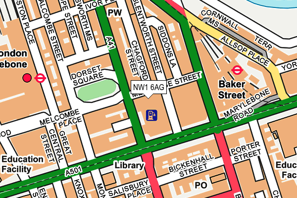 NW1 6AG map - OS OpenMap – Local (Ordnance Survey)