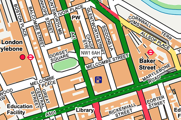 NW1 6AH map - OS OpenMap – Local (Ordnance Survey)