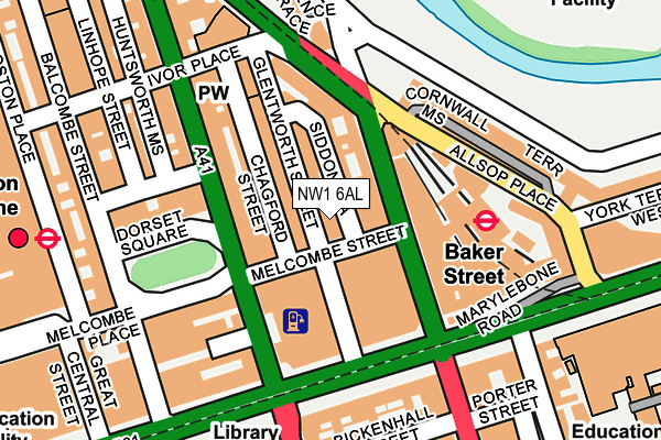 NW1 6AL map - OS OpenMap – Local (Ordnance Survey) NW1 6AL map - OS OpenMap – Local (Ordnance Survey)