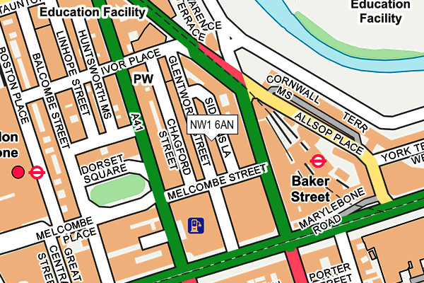 NW1 6AN map - OS OpenMap – Local (Ordnance Survey)