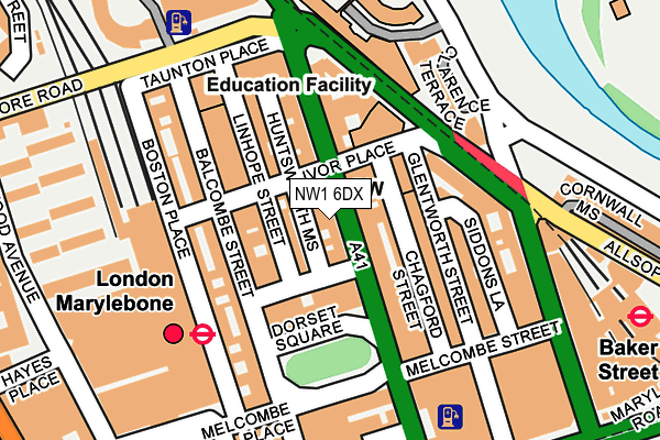 NW1 6DX map - OS OpenMap – Local (Ordnance Survey) NW1 6DX map - OS OpenMap – Local (Ordnance Survey)