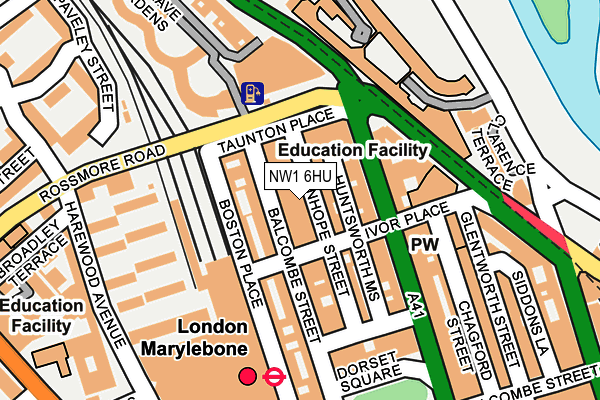 NW1 6HU map - OS OpenMap – Local (Ordnance Survey)