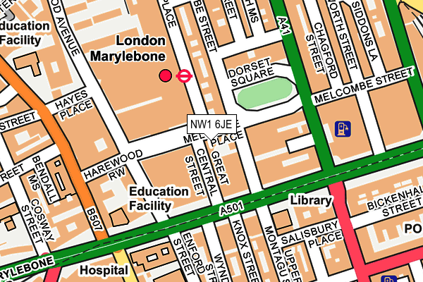 NW1 6JE map - OS OpenMap – Local (Ordnance Survey) NW1 6JE map - OS OpenMap – Local (Ordnance Survey)