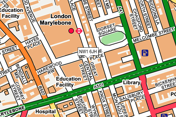 NW1 6JH map - OS OpenMap – Local (Ordnance Survey) NW1 6JH map - OS OpenMap – Local (Ordnance Survey)
