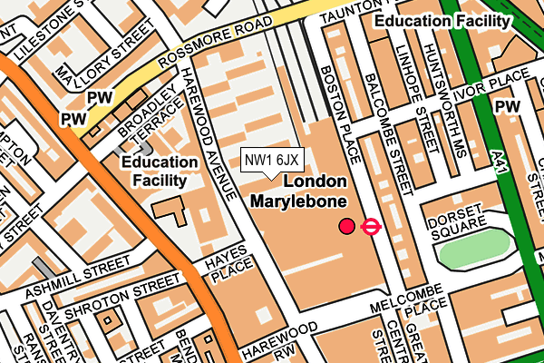 NW1 6JX map - OS OpenMap – Local (Ordnance Survey)