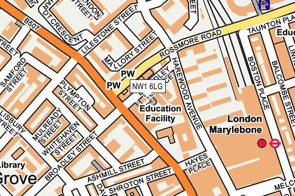 NW1 6LG map - OS OpenMap – Local (Ordnance Survey) NW1 6LG map - OS OpenMap – Local (Ordnance Survey)