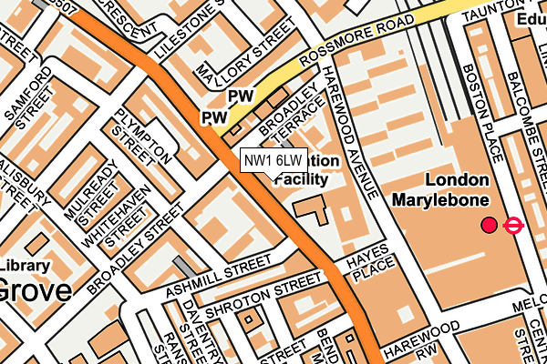 NW1 6LW map - OS OpenMap – Local (Ordnance Survey) NW1 6LW map - OS OpenMap – Local (Ordnance Survey)