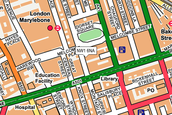 NW1 6NA map - OS OpenMap – Local (Ordnance Survey)