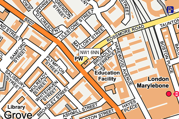 NW1 6NN map - OS OpenMap – Local (Ordnance Survey) NW1 6NN map - OS OpenMap – Local (Ordnance Survey)