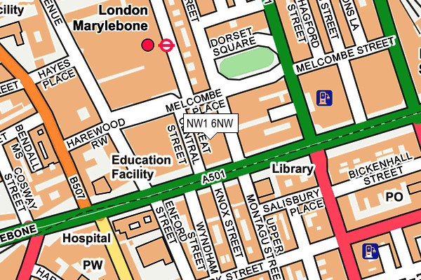 NW1 6NW map - OS OpenMap – Local (Ordnance Survey) NW1 6NW map - OS OpenMap – Local (Ordnance Survey)