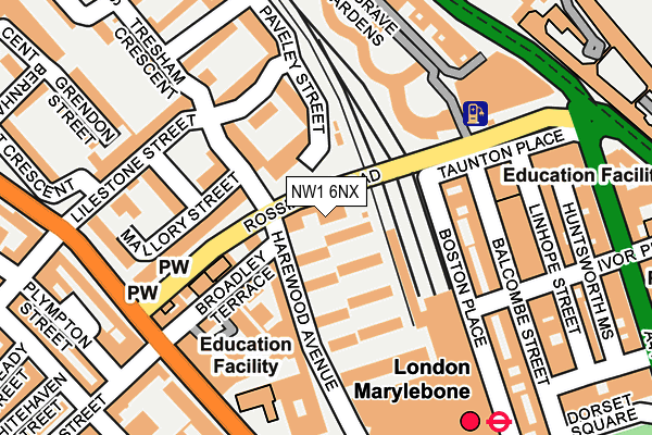 NW1 6NX map - OS OpenMap – Local (Ordnance Survey)