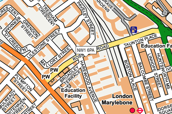 NW1 6PA map - OS OpenMap – Local (Ordnance Survey) NW1 6PA map - OS OpenMap – Local (Ordnance Survey)