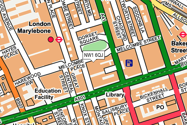 NW1 6QJ map - OS OpenMap – Local (Ordnance Survey)