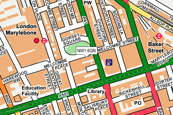 NW1 6QN map - OS OpenMap – Local (Ordnance Survey)
