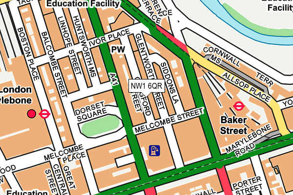 NW1 6QR map - OS OpenMap – Local (Ordnance Survey)