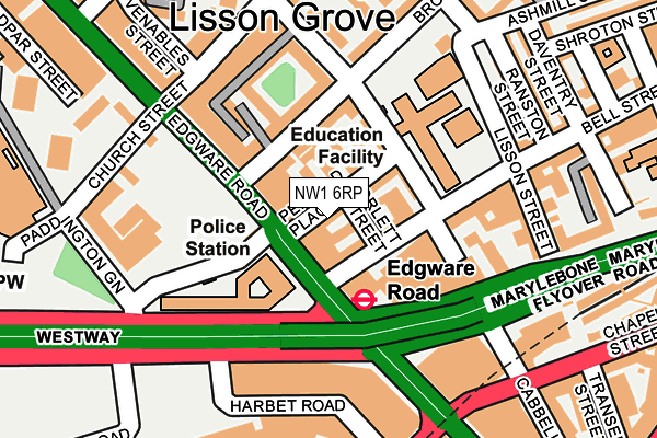 NW1 6RP map - OS OpenMap – Local (Ordnance Survey)