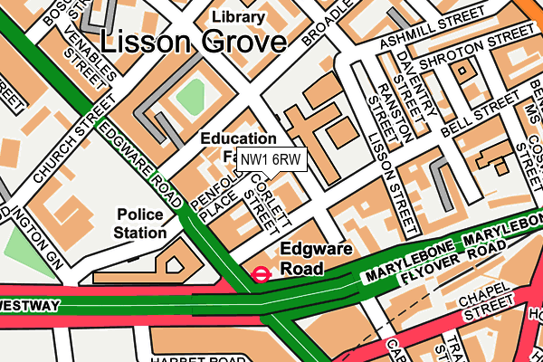 NW1 6RW map - OS OpenMap – Local (Ordnance Survey) NW1 6RW map - OS OpenMap – Local (Ordnance Survey)