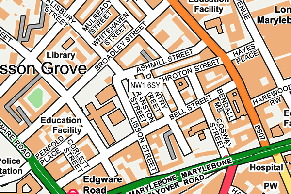 NW1 6SY map - OS OpenMap – Local (Ordnance Survey) NW1 6SY map - OS OpenMap – Local (Ordnance Survey)