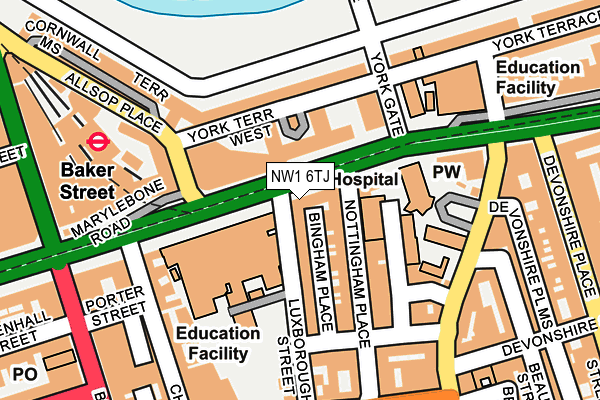 NW1 6TJ map - OS OpenMap – Local (Ordnance Survey) NW1 6TJ map - OS OpenMap – Local (Ordnance Survey)