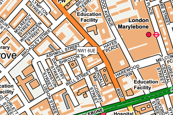 NW1 6UE map - OS OpenMap – Local (Ordnance Survey) NW1 6UE map - OS OpenMap – Local (Ordnance Survey)