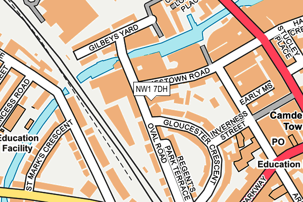 NW1 7DH map - OS OpenMap – Local (Ordnance Survey)