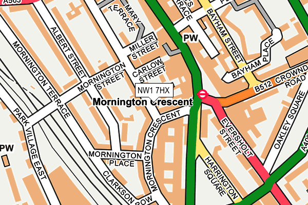 NW1 7HX map - OS OpenMap – Local (Ordnance Survey) NW1 7HX map - OS OpenMap – Local (Ordnance Survey)