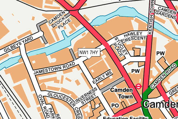 NW1 7HY map - OS OpenMap – Local (Ordnance Survey)