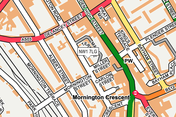 NW1 7LG map - OS OpenMap – Local (Ordnance Survey) NW1 7LG map - OS OpenMap – Local (Ordnance Survey)