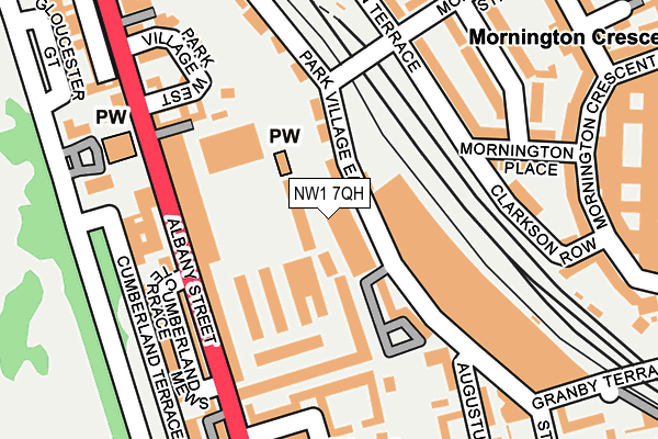 NW1 7QH map - OS OpenMap – Local (Ordnance Survey)
