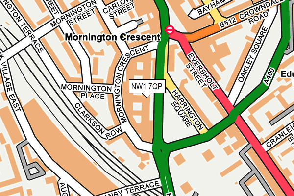 NW1 7QP map - OS OpenMap – Local (Ordnance Survey) NW1 7QP map - OS OpenMap – Local (Ordnance Survey)