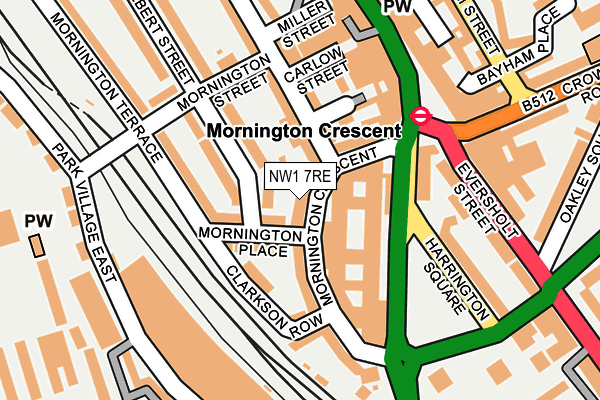 NW1 7RE map - OS OpenMap – Local (Ordnance Survey) NW1 7RE map - OS OpenMap – Local (Ordnance Survey)