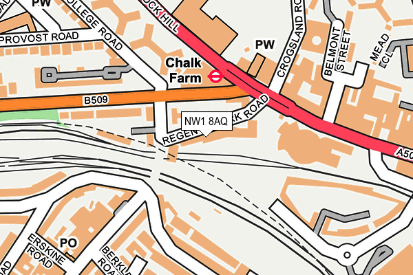 NW1 8AQ map - OS OpenMap – Local (Ordnance Survey)