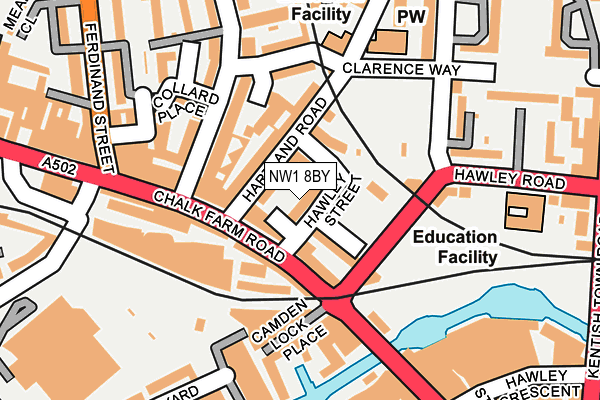 NW1 8BY map - OS OpenMap – Local (Ordnance Survey) NW1 8BY map - OS OpenMap – Local (Ordnance Survey)