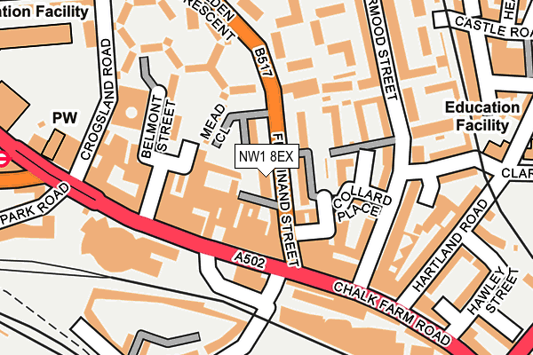 NW1 8EX map - OS OpenMap – Local (Ordnance Survey) NW1 8EX map - OS OpenMap – Local (Ordnance Survey)