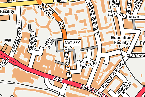 NW1 8EY map - OS OpenMap – Local (Ordnance Survey) NW1 8EY map - OS OpenMap – Local (Ordnance Survey)