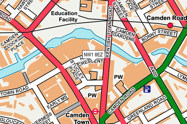 NW1 8EZ map - OS OpenMap – Local (Ordnance Survey) NW1 8EZ map - OS OpenMap – Local (Ordnance Survey)