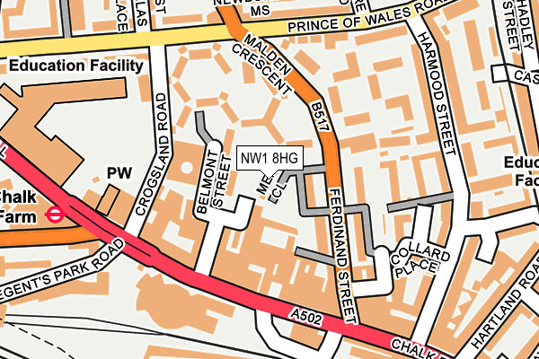 NW1 8HG map - OS OpenMap – Local (Ordnance Survey) NW1 8HG map - OS OpenMap – Local (Ordnance Survey)