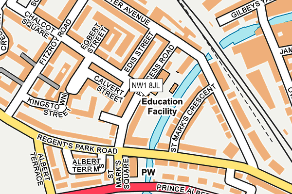 NW1 8JL map - OS OpenMap – Local (Ordnance Survey) NW1 8JL map - OS OpenMap – Local (Ordnance Survey)