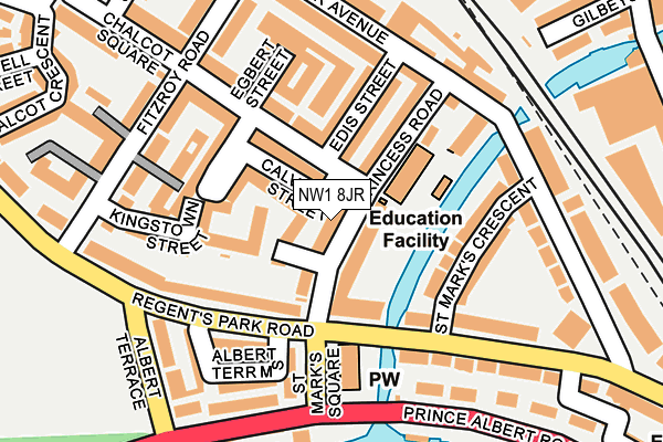 NW1 8JR map - OS OpenMap – Local (Ordnance Survey) NW1 8JR map - OS OpenMap – Local (Ordnance Survey)