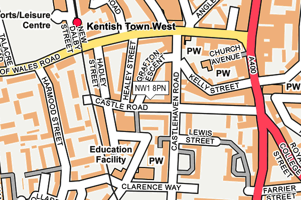 NW1 8PN map - OS OpenMap – Local (Ordnance Survey)